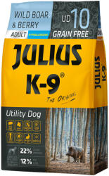 Julius-K9 10kg JULIUS K-9 Adult vaddisznó & bogyós gyümölcsök, száraz kutyatáp