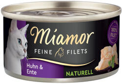 Miamor 24x80g Miamor Naturelle finom filék csirke & kacsa nedves macskatáp