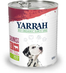 Yarrah 6x820g Yarrah Bio falatok bio marha, bio csalán & bio paradicsom nedves kutyatáp