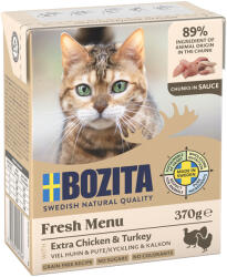 Bozita 24x370g Bozita falatok nedves macskatáp- Csirke & pulyka szószban