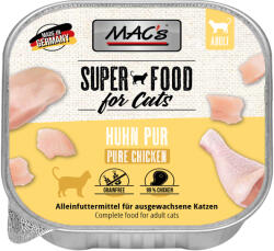MAC's 16x100 g MAC's Cat Csirke Pur tálcás nedves macskatáp