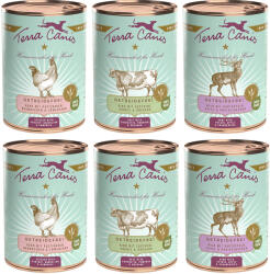 Terra Canis 12x400g Terra Canis gabonamentes nedves kutyatáp - Vegyes csomag (3 változattal)