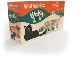 Lucky Lou 48x125g Lucky Lou Adult nedves macskatáp Vad mix (4 változattal)