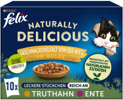FELIX 20x80g Felix Naturally Delicious szárnyasválogatás aszpikban nedves macskatáp
