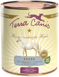 Terra Canis 6x800g Terra Canis ló, amaránt, őszibarack & cékla nedves kutyatáp
