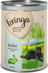 Feringa 12x410g Feringa Single Meat Menü Nyúl, pasztinák & macskamenta nedves macskatáp
