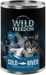 Wild Freedom 6x400g Wild Freedom Adult Cold River lazac & csirke nedves macskatáp
