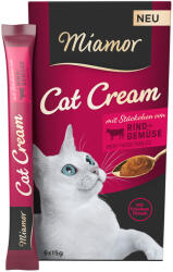 Miamor 55x15g Miamor Cat Cream marha + zöldség macskasnack