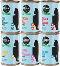 Cosma x140g Cosma Nature nedves macskatáp- Mix 1 (6 változattal)
