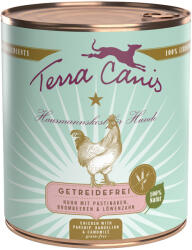 Terra Canis 12x800g Terra Canis Gabonamentes Csirke nedves kutyatáp MIx: vad & csirke