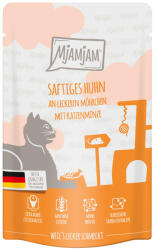  MjAMjAM 12x125g MjAMjAM Quetschie Csirke & sárgarépa nedves macskaeledel