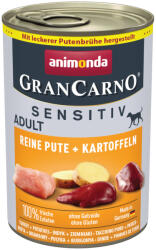 Animonda GranCarno 6x400g animonda GranCarno Adult Single Protein Sensitive Pulyka & burgonya nedves kutyatáp