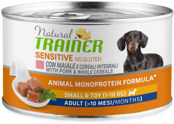 Natural Trainer 12x150g Natural Trainer Sensitive No Gluten Small & Toy Adult sertéshús nedves kutyatáp
