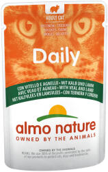 Almo Nature Daily 6x70g Almo Nature Daily Menu nedves macskatáp-Borjú & bárány