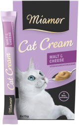 Miamor 66x15g Miamor Cat Snack malátakrémmel & sajttal macskasnack
