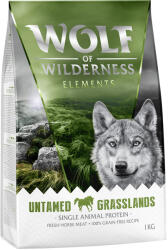 Wolf of Wilderness 5x1kg Wolf of Wilderness Monoprotein "Untamed Grasslands" ló - gabonamentes száraz kutyatáp