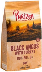 Purizon 2x12kg Purizon Black-Angus-marha pulykával Adult - gabonamentes száraz kutyatáp új receptúrával