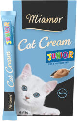 Miamor 6x15g Miamor Cat Cream Junior-krém snack kiscicáknak