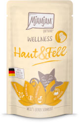  MjAMjAM 12x125g MjAMjAM Wellness Bőr & szőrzet csirke nedves macskatáp