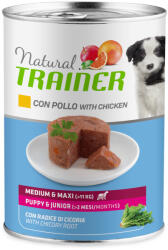 Natural Trainer 12x400g Natural Trainer Medium & Maxi Puppy & Junior nedves kutyatáp