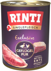 RINTI 24x800g RINTI Singlefleisch Exclusive szárnyas pur nedves kutyatáp