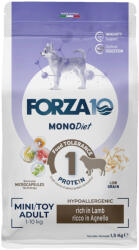 FORZA10 1, 5kg Forza 10 Mini & Toy Diet bárány & rizs száraz kutyatáp