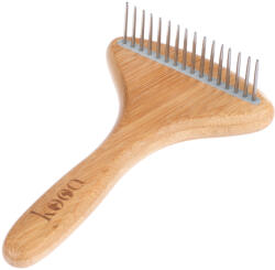  kooa kooa bambusz gereblyefésű forgó fogakkal- H 17, 5 x Sz 10 cm