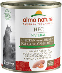 Almo Nature 6x280g Almo Nature HFC nedves macskatáp-csirke & garnéla