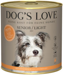 DOG’S LOVE 6x 800g Dog's Love Senior/Light pulykás nedves kutyaeledel