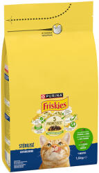 Friskies 1, 5kg PURINA Friskies Sterilized bárány, csirke & zöldség száraz macskatáp