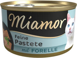 Miamor 12x85g Miamor pástétom nedves macskatáp-pisztráng