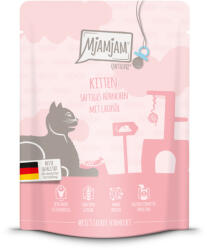  MjAMjAM 6x300g MjAMjAM Quetschie Kitten csirke & lazacolaj nedves macskatáp