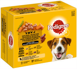 PEDIGREE 96x100g Pedigree Adult Multipack tasakos szárnyasválogatás szószban nedves tasakos kutyatáp