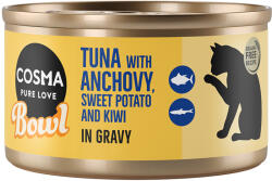 Cosma 24x80g Cosma Bowl tonhal & szardella nedves macskatáp