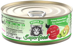 Porta 21 6x80g Porta 21 Superfood Csirke & kiwi nedves macskatáp