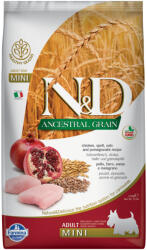 N&D Ancestral Grain Dog 2 x 7 kg Farmina Adult Mini gazdaságos csomag - Low Grain csirke & gránátalma