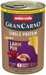 Animonda GranCarno 24x400g animonda GranCarno Adult Single Protein Supreme bárány pur nedves kutyatáp