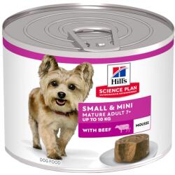 Hill's Science Plan 12x200 g Hill's Science Plan Mature Small & Mini Mousse marha nedves kutyatáp