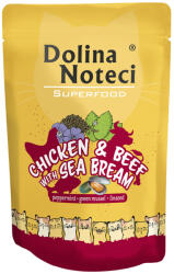 Dolina Noteci 10x85g, Dolina Noteci Superfood, csirke és marhahús dorádóval, nedves macskaeledel - zooplus - 10 990 Ft