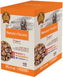 Nature's Variety 8x300g Nature's Variety Original Paté No Grain Medium/Maxi Adult mix (marha, csirke, pulyka)nedves kutyatáp