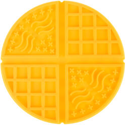  zooplus Exclusive Waffle nyalószőnyeg kutyáknak, macskáknak, Ø 19, 5 x H 1cm