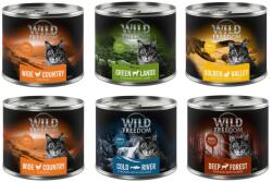Wild Freedom 24x200g Wild Freedom Adult nedves macskatáp- Vegyes csomag I (1x csirke, 1x-1x vad, nyúl, bárány, tőkehal)