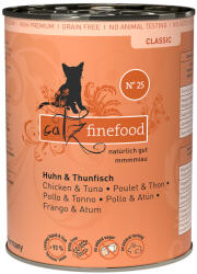 Catz Finefood 12x400g catz finefood No. 25 csirke & tonhal konzerv nedves macskatáp