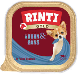 RINTI 24x100g RINTI Gold Mini csirke & liba nedves kutyatáp