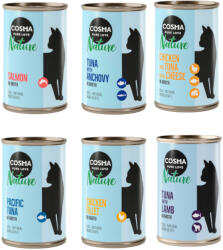 Cosma 6x140g Cosma Nature nedves macskatáp mix 2 (6 változattal)