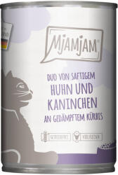 MjAMjAM 24x400g MjAMjAM Duo Csirke & nyúl nedves macskatáp