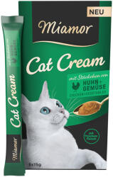 Miamor 20x15g Miamor Cat Cream csirke + zöldség macskasnack