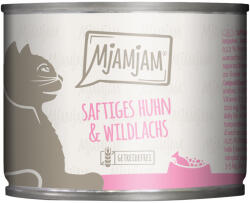 MjAMjAM 6x200g MjAMjAM nedves macskatáp - Szaftos csirke és vadlazac
