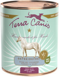 Terra Canis 6x800g Terra Canis Ló, karórépa, édeskömény & zsálya nedves kutyatáp