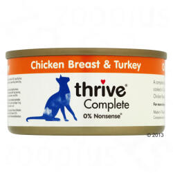 Thrive 6x75g Thrive Complete csirkemell & pulyka nedves macskatáp